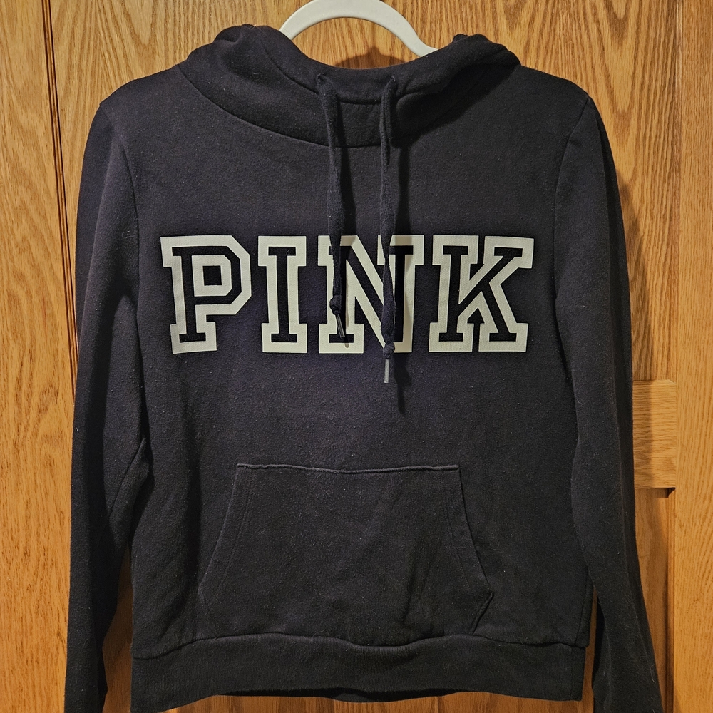 PINK Victoria's Secret Women's Black Hoodie
